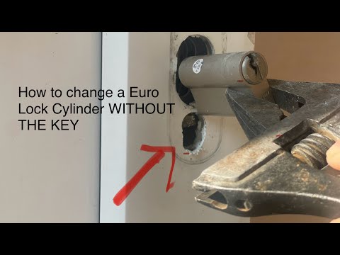 How to change a Euro Lock Cylinder WITHOUT THE KEY