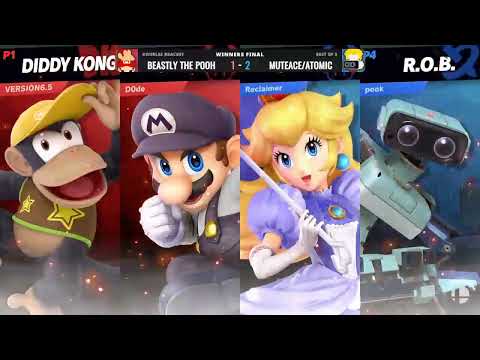 Muteace (Peach) Atomic (ROB) vs Beastly the Pooh - Battle for Bryan 4 Doubles W. Finals | 20 Jan 24'