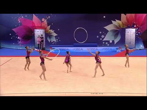 AZERBAIJAN (AZE) - 3 Hoop&2 Clubs, AA | 37th European Championships 2021 - 40.475