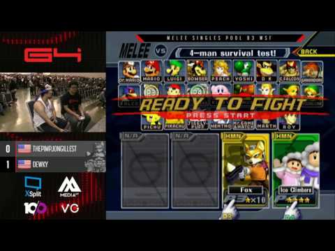 Genesis 4 - Pimp Jong Illest (Fox) vs. Dewky (Ice Climbers) - SSBM Pools