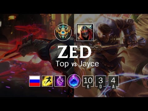 Zed Top vs Jayce - RU Challenger Patch 8.7