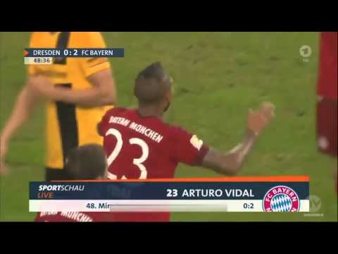 Dynamo Dresden vs Bayern Munich 1-3 ~ All Goals & Highlights HD - 17.08.2015