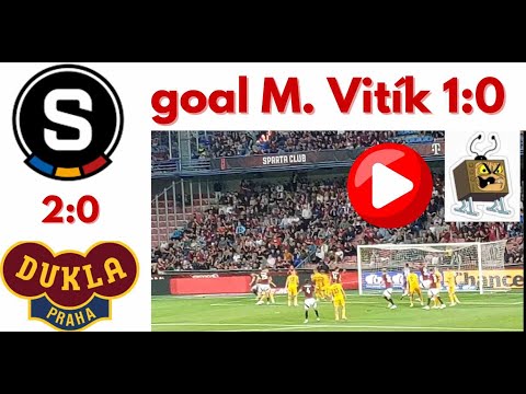 Goal M.Vitik 1:0 AC Sparta Praha vs Dukla #praha praha
