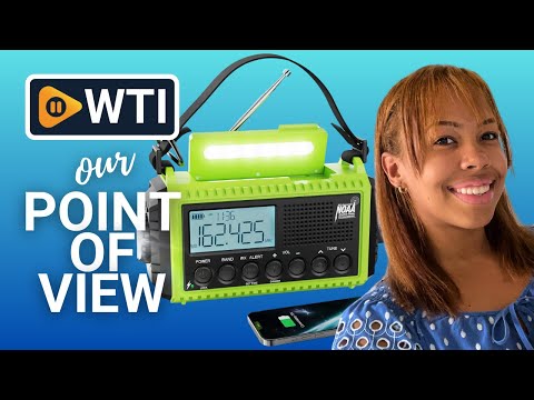 Emergency Radio Raynic 5000 Weather Radio Solar Hand Crank AM/FM/SW/NOAA Weather Alert Portable Radio with Cellphone Charger - WTI product video review