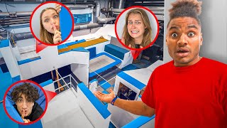 EXTREM HIDE &amp; SEEK in PARKOUR Halle um 3 Uhr Nachts !!!