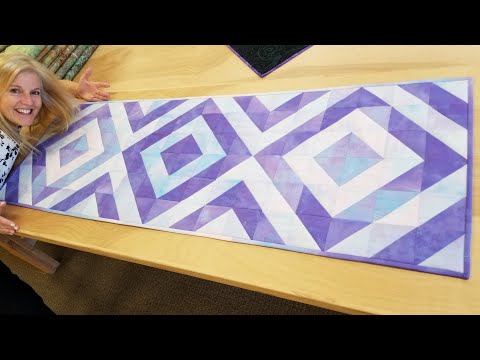 ONE Fabric W-ONE-DER RUNNER + Donna's EASY Binding Method!