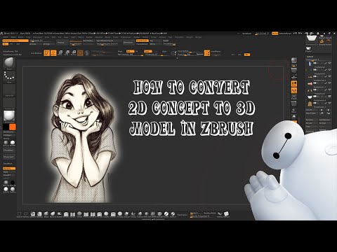 turn 2D concept to 3D art in ZBrush