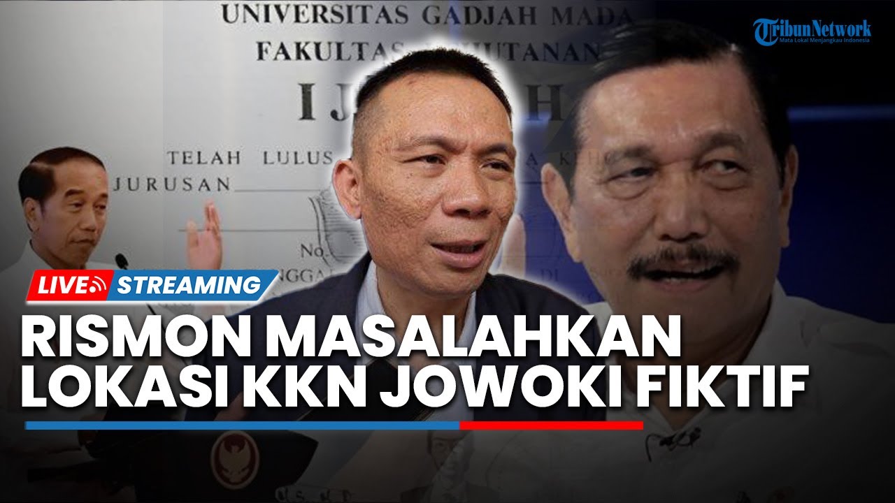 🔴Kasus Ijazah Jokowi Semakin Liar, Rismon Pertanyakan Lokasi KKN Jokowi, Luhut: Jangan Sakit Jiwa