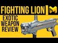 Fighting Lion Exotic Weapon Review: Destiny 2 Energy Grenade Launcher