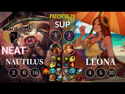 GEN Neat Nautilus vs Leona Sup - KR Patch 10.20