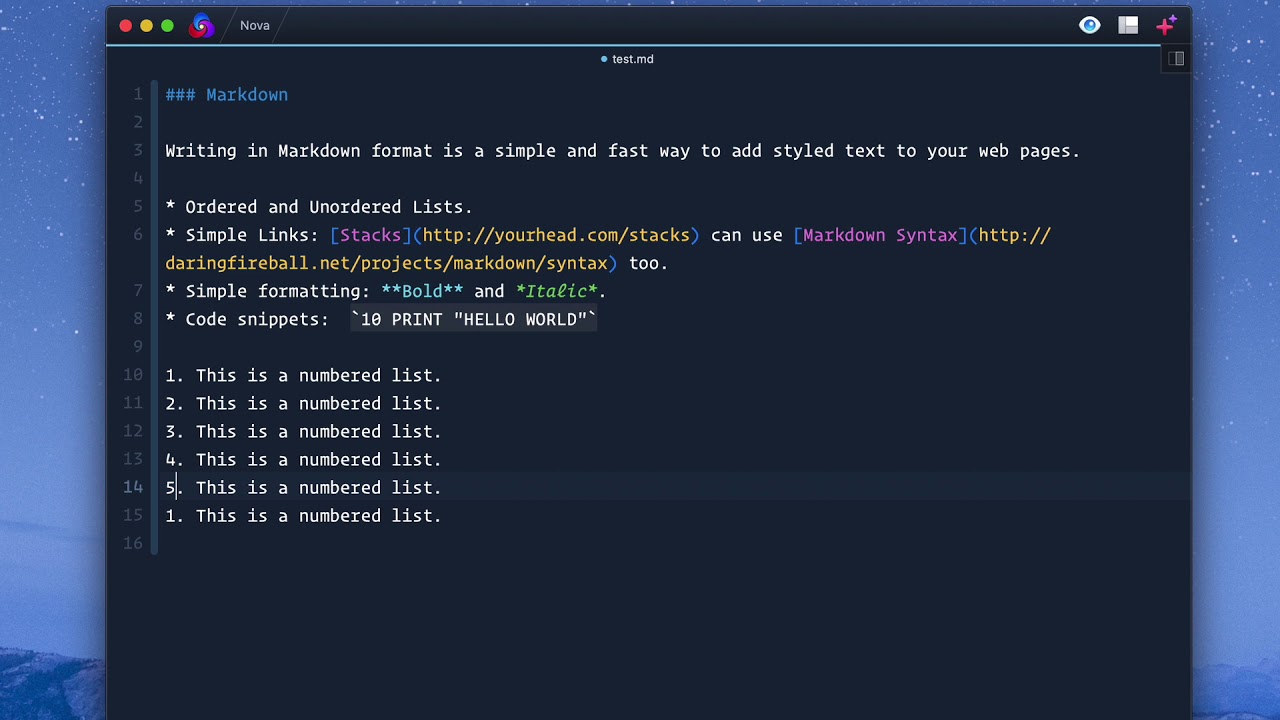 Using Markdown for Text in Foundation 6 Stacks