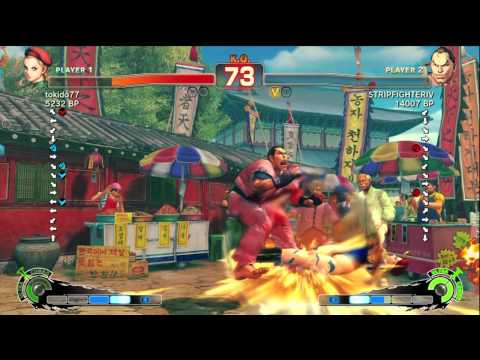 Tokido [Cammy] vs STRIPFIGHTERIV [Dan] SSF4 Japanese Online Ranked Matches - TRUE-HD