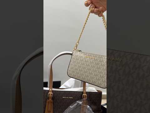 Michael Kors Jet Set Chain Pouchette Bag #unboxing #michaelkors #bag #trendingshorts #explore