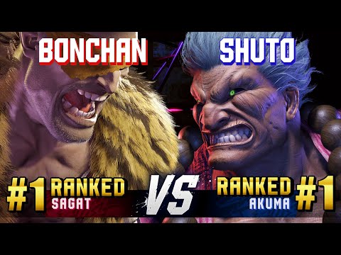 SF6 ▰ BONCHAN (#1 Ranked Sagat) vs SHUTO (#1 Ranked Akuma) ▰ High Level Gameplay