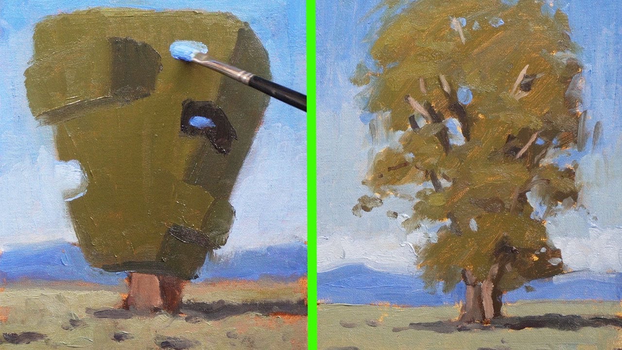 How to paint trees - the demonstration I wish I had as a beginner