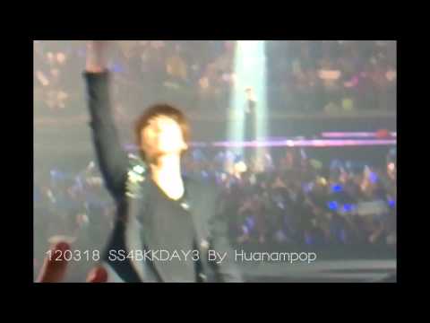 120318 SS4BKKDAY3 kyuhyun waves and good bye kiss