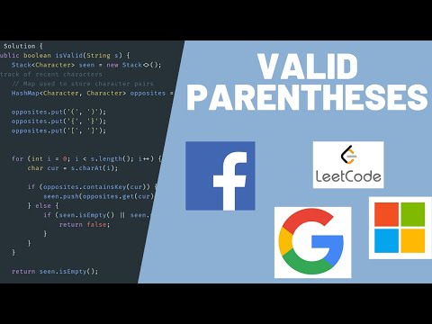 LeetCode Explained - Valid Parenthesis [EASIEST SOLUTION]
