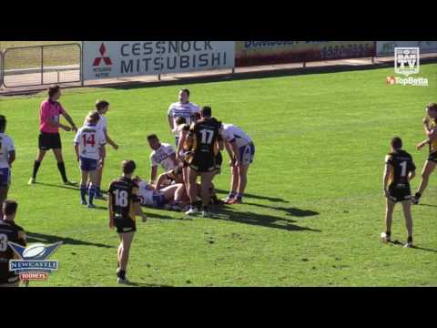 2016 Newcastle RL Round 10 Under 19s Highlights - Cessnock Goannas v Central Butcher Boys