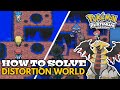 How to solve DISTORTION WORLD in Pokemon Platinum | Walkthrough Guide | How To Catch Giratina