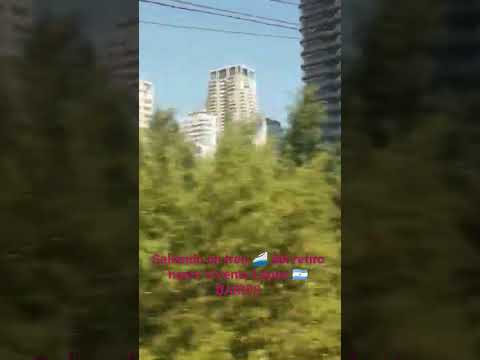 En tren 🚂 hasta Vicente López en Buenos Aires 🇦🇷#recorrido #trendelretiro #Maravilloso. Buenos Aires