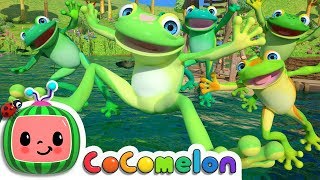 Five Little Speckled Frogs | CoComelon Nursery Rhymes &amp; Kids Songs