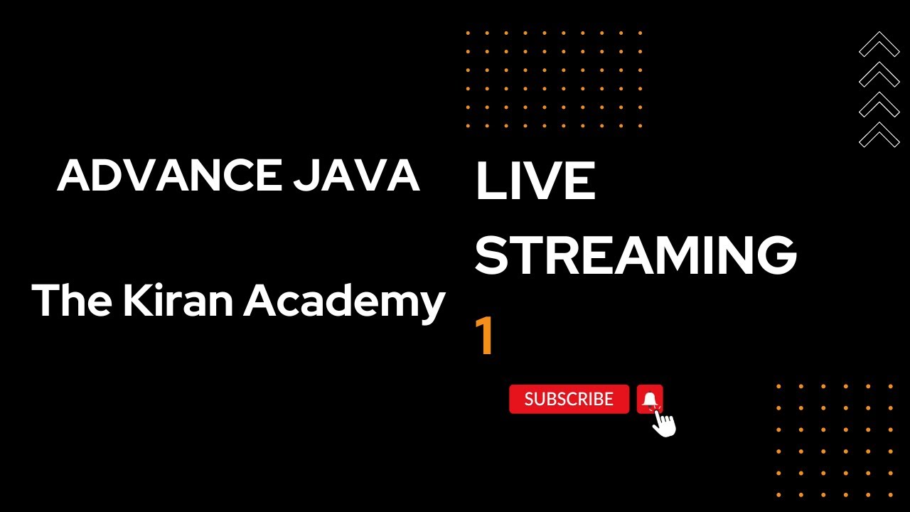 Advance Java J2EE - Demo Class One
