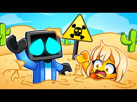 TeeVee is Stuck in QUICKSAND in Roblox!