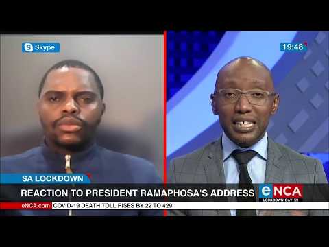 Reaction to President Ramaphosa's address