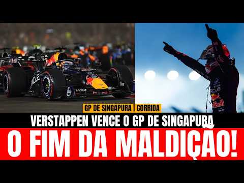 O FIM DA MALDIÇÃO: MAX VERSTAPPEN GARANTE VITÓRIA HISTÓRICA EM SINGAPURA