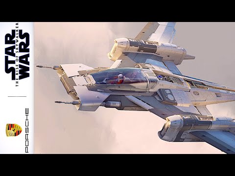 Porsche Lucasfilm Design New Star Wars TIE Fighter X Wing Millennium Falcon Star Wars + Porsche