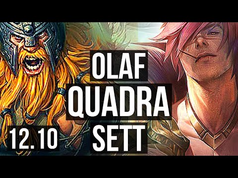 OLAF vs SETT (TOP) | Rank 5 Olaf, Quadra, Legendary, 17/2/6 | TR Grandmaster | 12.10