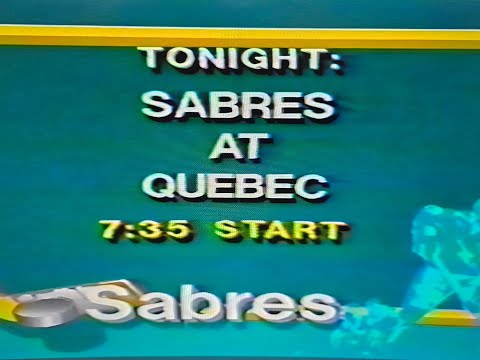 Buffalo Sabres vs. Quebec Jan. 14,1989 highlights