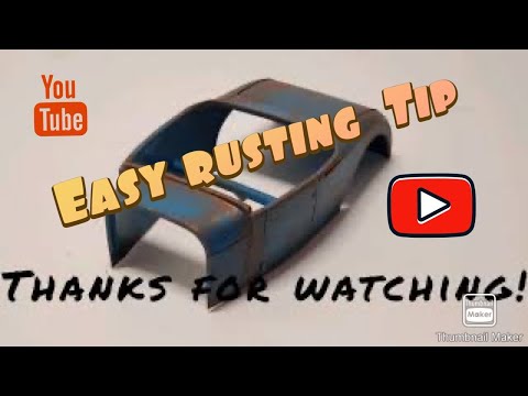 Easy Fastest way to rust your model car !