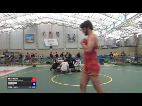 85-100 Round of 16 - Kaleb Reeves (Eastern Iowa WC) vs. Tomari Fox (Collins Hill)