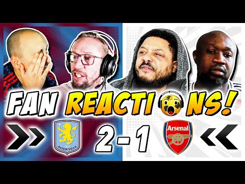 Arsenal Fans MELTDOWN 🤬 Reactions to Aston Villa 2-1 Arsenal | Premier League Fan Reactions