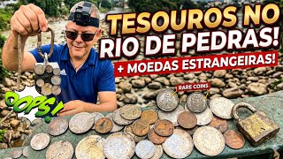 ⚠️PONTE Cheio de PEDRA E veio moedas da ITÁLIA, ALEMANHA, FRANÇA e HOLANDA