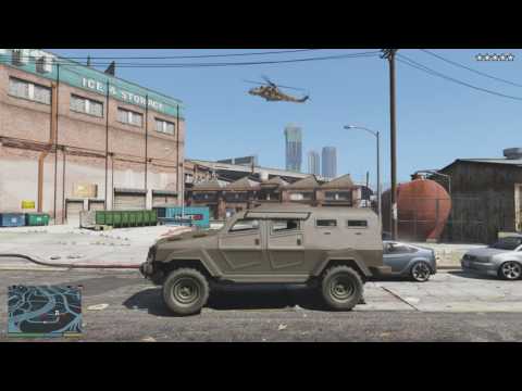 GTA 5 - Epic Five Star Chase (Escape From The Police Station + War With Army)