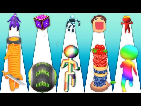 Long Neck Run, Going Balls, Popsicle Stack, Pixel Rush ALL LEVELS Gameplay Mobile ios apk JHD572J