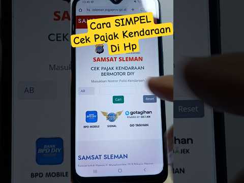 Cara Mengecek Pajak Kendaraan Bermotor di Indonesia Lewat Hp #cekpajakmobil #cekpajakmotor #cekpajak