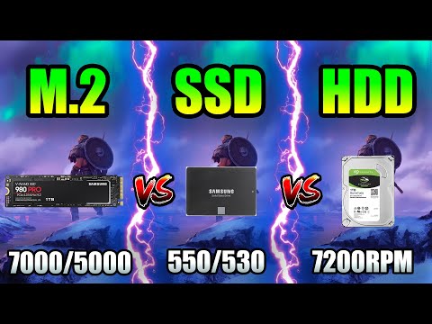 M.2 NVME SSD vs SATA SSD vs HDD - Game Loading Times - Speed Test in 10 New Games!