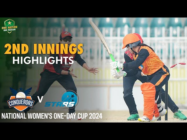 2nd Innings Highlights | Conquerors vs Stars | National Women’s One-Day Tournament 2024 |Final | PCB