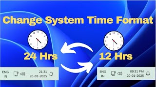 Download the video "How To Change System Time Format in Windows 11 | Time from 24 Hours to 12 Hours"