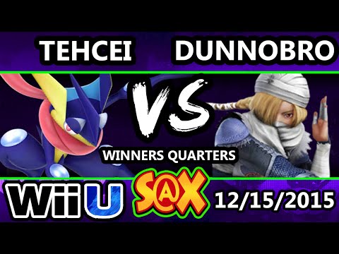 S@X 128 - Dunnobro (Sheik) Vs. Techei (Greninja) SSB4 Winners Quarters - Smash Wii U - Smash 4