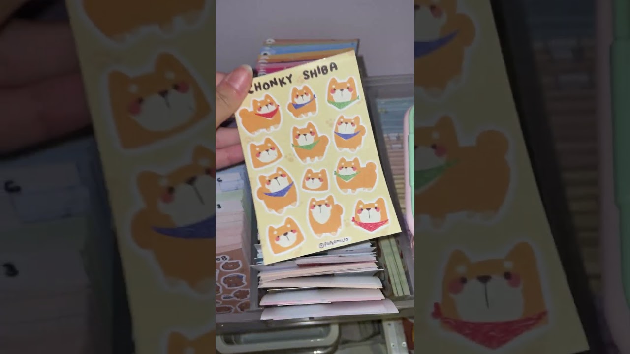Pack a cute order with me! *･ﾟ✧ #stickers #shorts