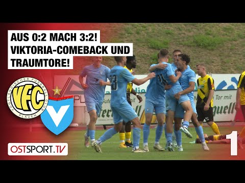 Aus 0:2 mach 3:2! Viktoria-Comeback und Traumtore!: Plauen - Viktoria | Regionalliga Nordost