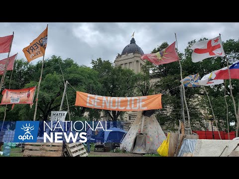 Manitoba moves to evict Indigenous encampments from legislative grounds | APTN News