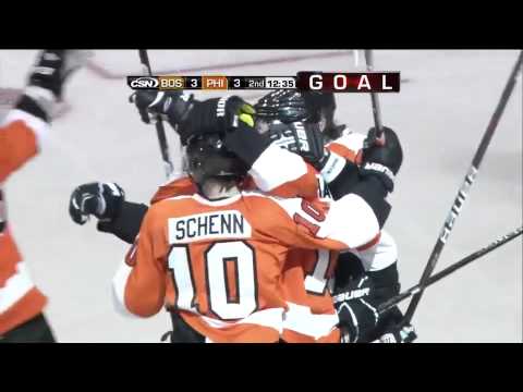 NHL Hat-Trick: Scott Hartnell vs Boston - Flyers CSN
