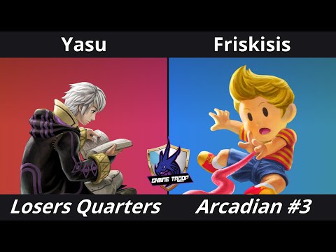 Arcadian #3 Losers Quarters - Yasu (Robin) Vs. Friskisis (Lucas) - SSBU Tournament