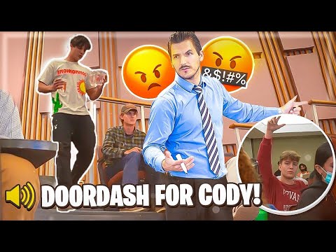 Spilling DoorDash Orders In Lectures