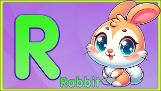 Letter R | Rabbit, Rainbow, Robot & Rose - Learn the Letter R